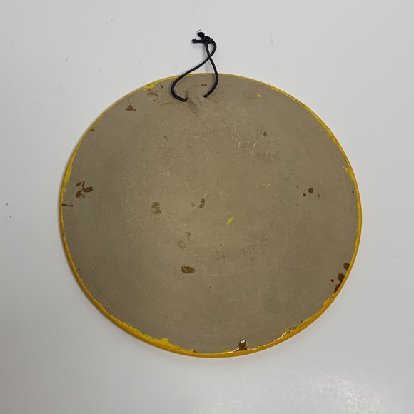 Ceramic Painted Plate | Sunflower Style Middle | Boho Art | Kitchen Wall Hang - Picture 3 of 6